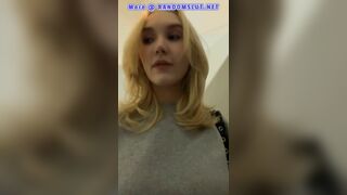 Horny Teen Girl Exposing And Masturbating Inside Public Toilet Video