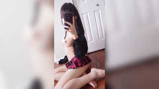 Haruka_nyau Japanese Babe Teasing While Gets Naked Video