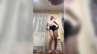 Gorgeous russian friends teasing ass on periscope
