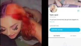 Red Head Chick Deeply Sucks a Dick and Enjoy Riding it at Beach Video