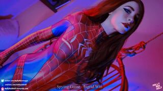 Spider Girl cosplayer getting banged and creampied