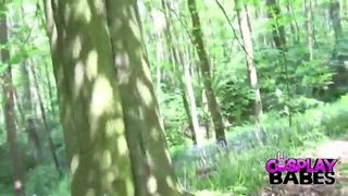 Nico Robin cosplayer gets banged in the woods