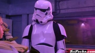 Star Wars Rey Cosplay Slut Stella Cox Captured And Banged By a Stormtrooper