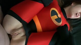Violet from incredibles cosplayer gets banged in the ass