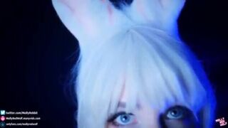 Amazing bunny cosplayer gets banged