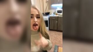 Hot sexy drunk russians showing their nice titties on periscope