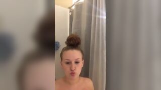 Gorgeous what a great tease in the shower