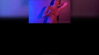 Naomi Ross Wearing Lingerie Playing With Boobs In Disco Light Onlyfans Video