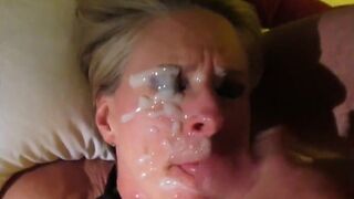 Milf Loves to Gets Load Of Cum on Her Face Video