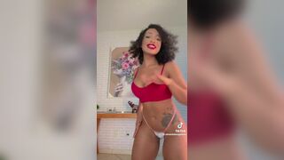 Amandaluz Naughty Chick Sexy Dance While Wearing Pantie Tiktok Video