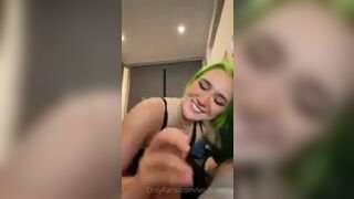 Vodkamilk Green Haired Hoe Blowjob And Pounding On A BWC OnlyFans Video