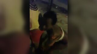Nasty Ebony Street Whore Fucked Hard On The Car Video
