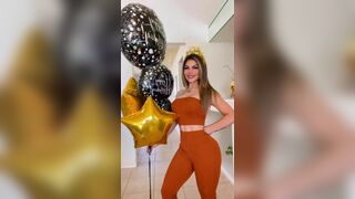 Hot Babe Celebrating Her Birthday Sexy Dress Video