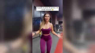 Hot Wife Working Out While Teasing In The Gym Video