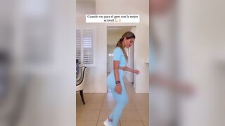 Fit Babe Wearing Sexy Jeans Hot Dance Video