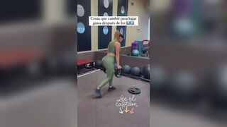 Big Ass Babe Leg Day With Tight Pants In The Gym Video