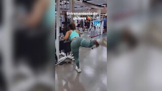 Hot Gym Girl With Fit Ass Working Out Tight Jeans Video