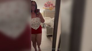 Adrianafaye Busty Slut Boob Drop in Mirror Onlyfans Video