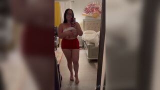 Adrianafaye Busty Slut Boob Drop in Mirror Onlyfans Video