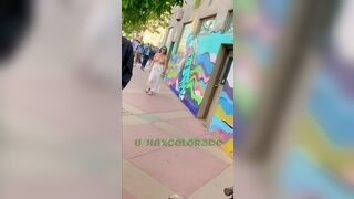 Ujinxcolorado Crazy Slut Walking Topless Naked in Public Video