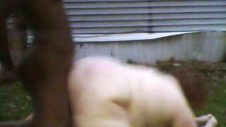Fat Milf Banged Hard Doggystyle Outdoor BBC Video