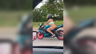 Miaumiaucaralho Busty Chick Riding a Bike Tiktok Video