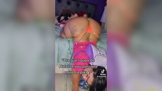 Miaumiaucaralho Asian Tiktoker Twerking Her Ass in Various Places Video