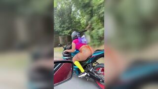 Miaumiaucaralho Asian Slut Riding a Bike in Dora Cosplay Video