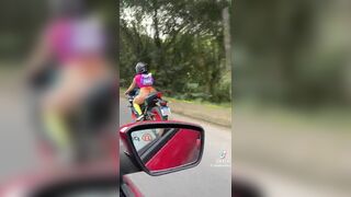 Miaumiaucaralho Asian Slut Riding a Bike in Dora Cosplay Video