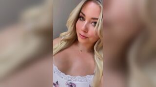 Cute blondie Teasing Her Fans Video