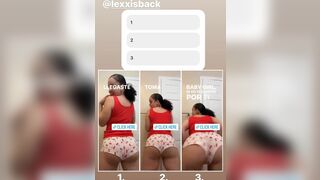 Lexxisback Shaking Her Booty in Mutiple Ways Video