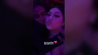 Two Lesbian Chick Kissing in Party Video