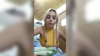Lucy Aquarius Teen Blonde Girl Exposed Her Sexy Figure While Chatting with Her Fans Video