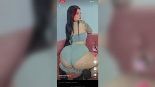 Chubby Girl Babe Playing With Booty Cheeks Video