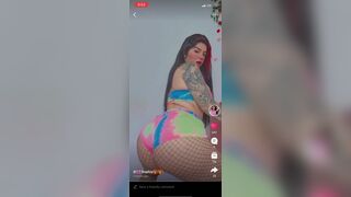 Sophia Cute PAWG Shaking Her Booty in Fishnet Stocking Video