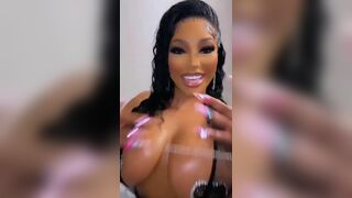 Ebony Whore With Massive Ass Teasing While Wearing Lingerie Video
