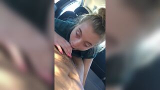 Thrilled Girlfriend Gives Head In The Car Leaked Video
