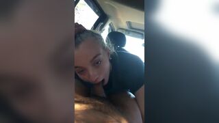Thrilled Girlfriend Gives Head In The Car Leaked Video