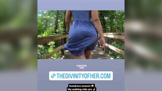Thedivinityofher Sexy Thot Walking While Ass Clapping Video