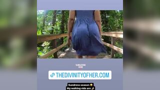 Thedivinityofher Sexy Thot Walking While Ass Clapping Video