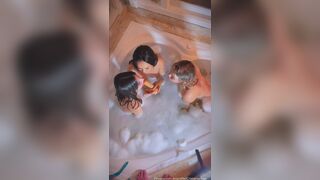 Crislainechan And Brenda_alke Horny Lesbians Kissing And Sucking Didlo In Shower Video