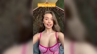 Cute Brunette With Big Boobs Teasing Video