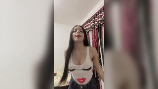 Teen Girl With Bouncy Tits Hot Tiktok Dance Video