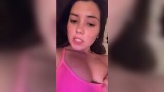 Sexy cute young showing her perfect titties
