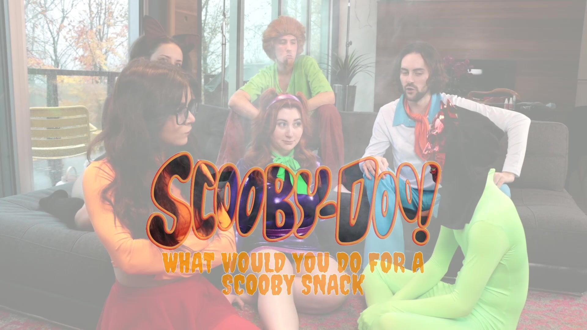 Scooby Do Parody Daphine and Velma With Their Girlfriend Getting Fucked Orgy Video photo